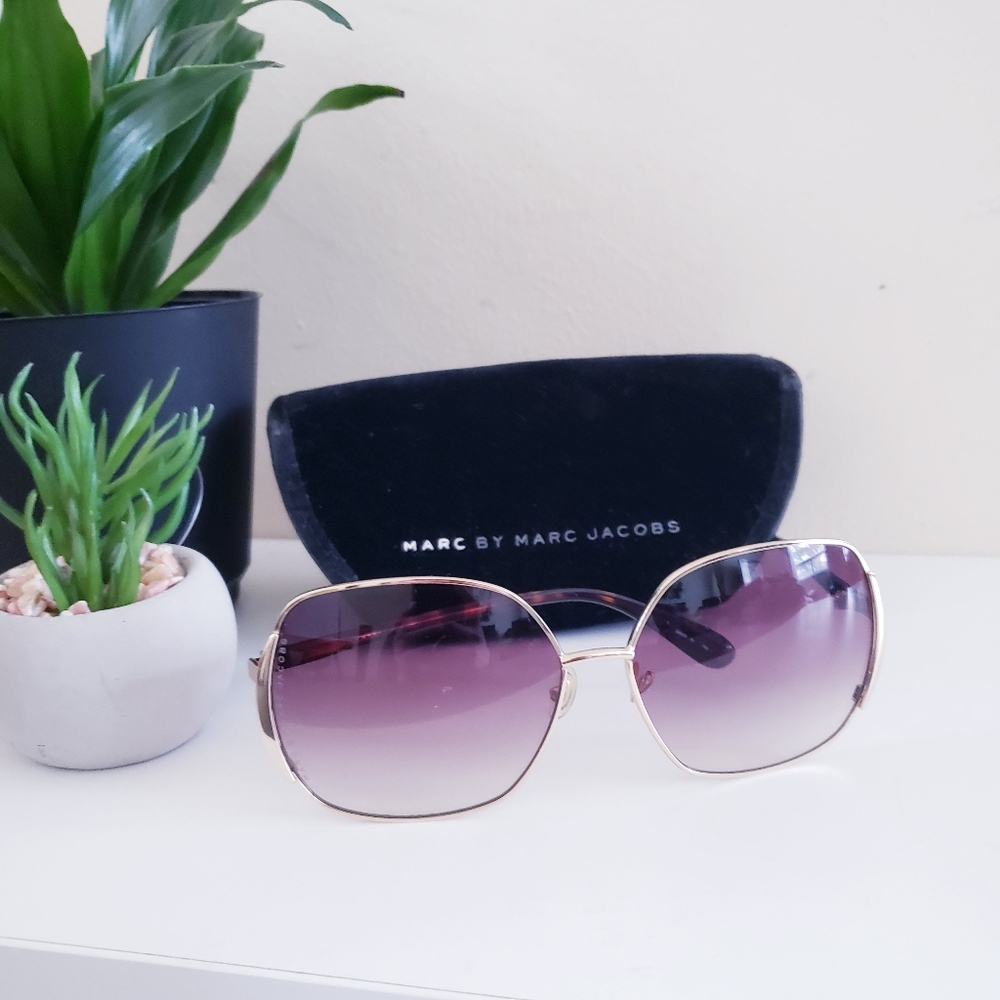 MARC BY MARC JACOBS MMJ 098/S 0J5G JS GOLD METAL SUNGLASSES